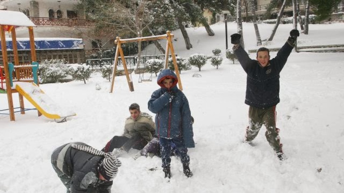 Σέρρες: Κλειστά σήμερα τα σχολεία λόγω χιονιού